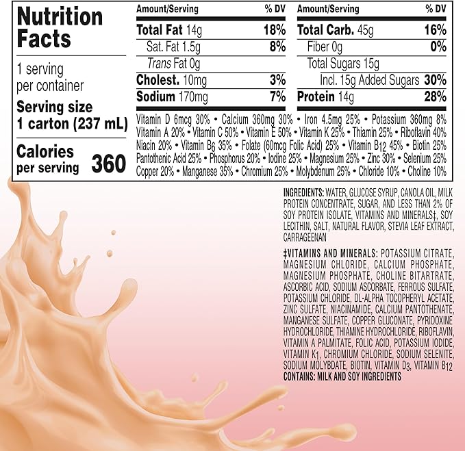 BOOST Plus Nutritional Drink, Creamy Strawberry, 8 Fl Oz (Pack of 24)
