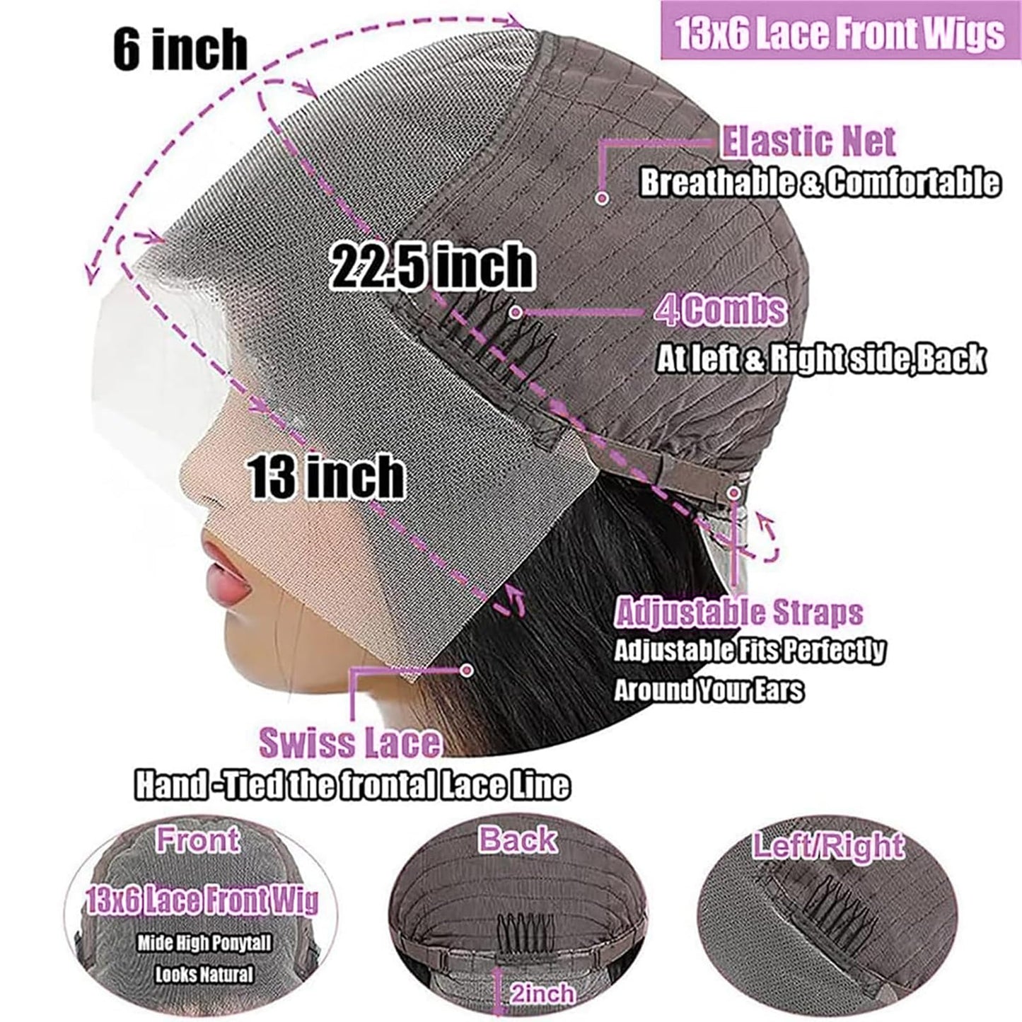28 Inch Lace Front Wigs Human Hair 13x6 Body Wave Lace Front Wigs Human Hair 200 Density HD Lace Front Wigs Human Hair Pre Pluck
