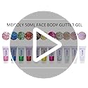 MEICOLY Purple and Gold Face Body Glitter Set, Mardi Gras Face Glitter,Mardi Gras Outfit for Women Kids,Mardi Gras Accesso...