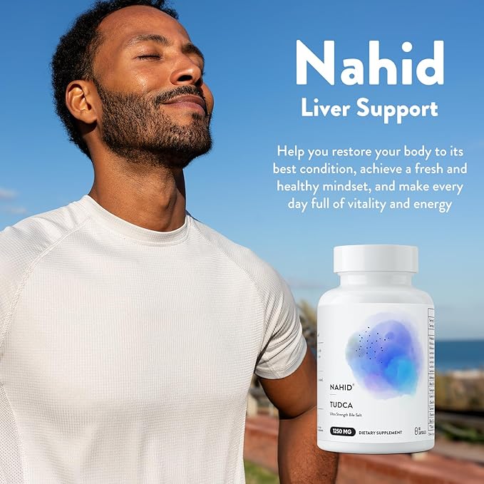 Nahid Liver Support Supplement, 120 Billion CFUs Probiotics, for Men and Women, Liver Detox and Renewal, Optimal Wellness, Gluten-Free, Dairy-Free, Vegan, Non-GMO, 60 Capsules