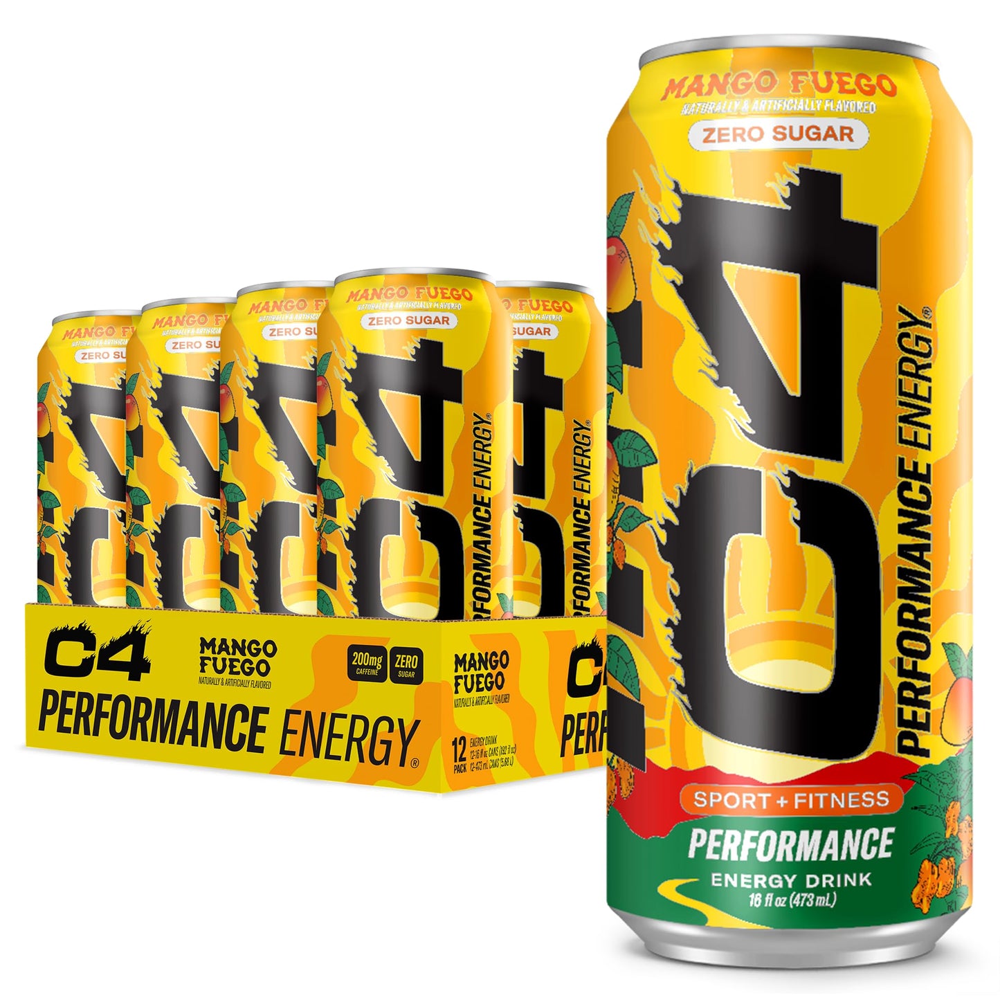 C4 Performance Energy Drink - Mango Fuego
