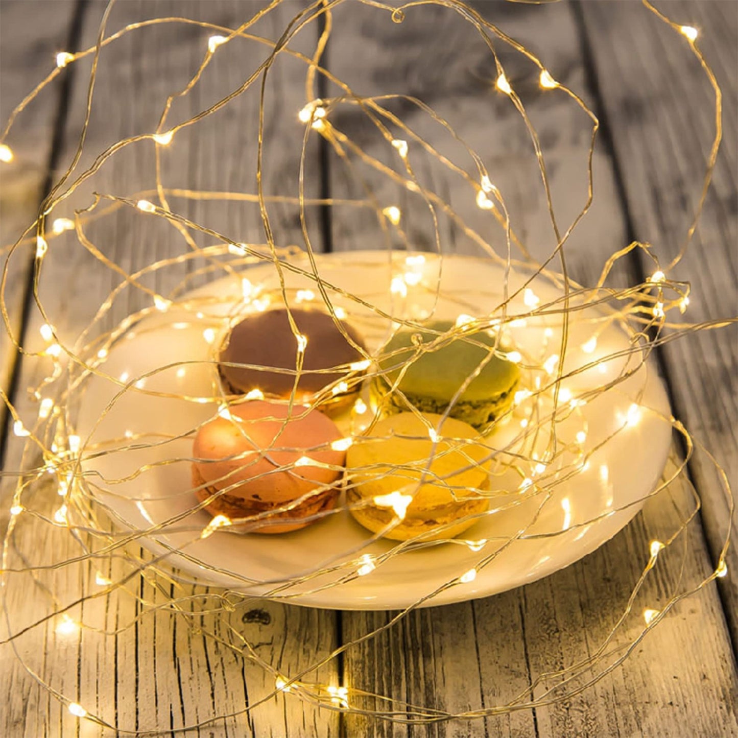 WATERGLIDE 12 Pack Fairy Lights, Battery Operated, 20 LED Mini String Lights, 6.5ft, Waterproof Silver Wire, Warm White