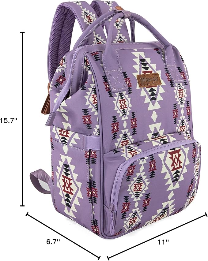 Montana West Wrangler Callie Diaper Bag Backpack with Stroller Straps Multifunction Baby Travel Bag WG2204-9110LV