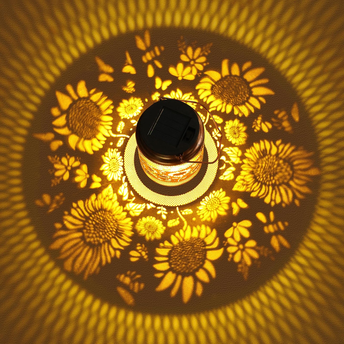 2 Pack Sunflower Solar Lanterns Outdoor Waterproof Solar Garden Decor Birthday Gifts For Christmas Women Mom Grandma Metal Hanging Lights With Shepherd Hook For Outside Yard Patio Pathway Backyard