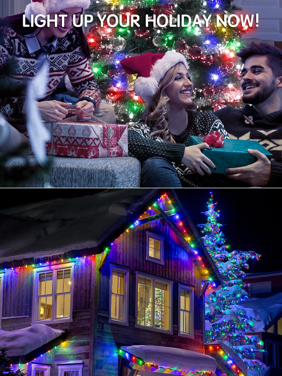 Acan 213Ft Christmas Lights Multicolor 600 Led String Lights Outdoor With Remote Control 8 Modes Fairy Light Plug In Outside Waterproof For Patio Bedroom Holiday Party Christmas Tree Wedding Garden