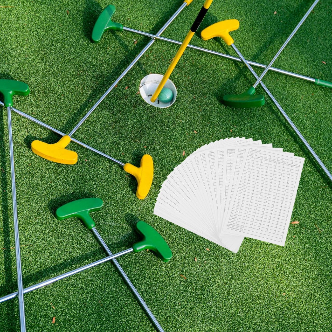 Baluue 30 Sheet Golf Scorecard, Coated Paper Scorecards, Essential Golf Scorekeeping Tools, Score Keeper Card Scorekeeper Accessory Tools