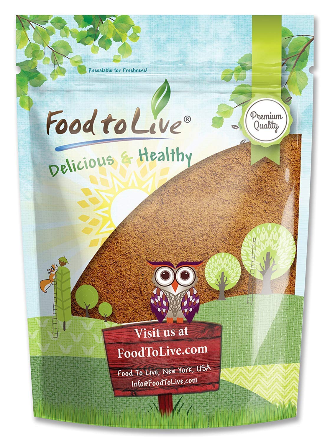 Food to Live Cacao Powder - 3 Pounds, Raw, Unsweetened, Kosher, No Sugar, Vegan Superfood, Keto, Paleo Friendly, Sirtfood, Cocoa