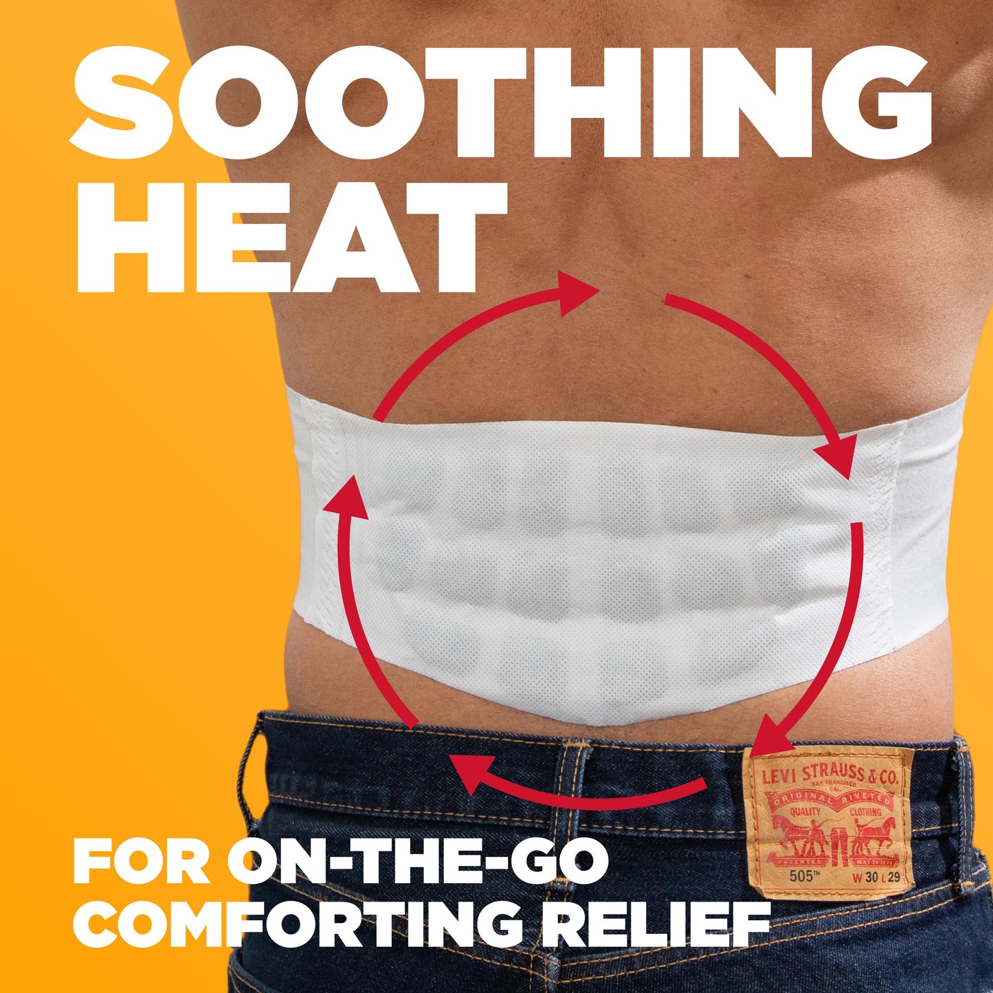 ThermaCare Advanced Back & Hip HeatWraps - Adhesive, Disposable Heat Therapy Pads for Lower Back Pain, Muscle Aches, & Herniated Disc Relief - Drug-Free - Long-Lasting - (L-XL - Pack of 5)