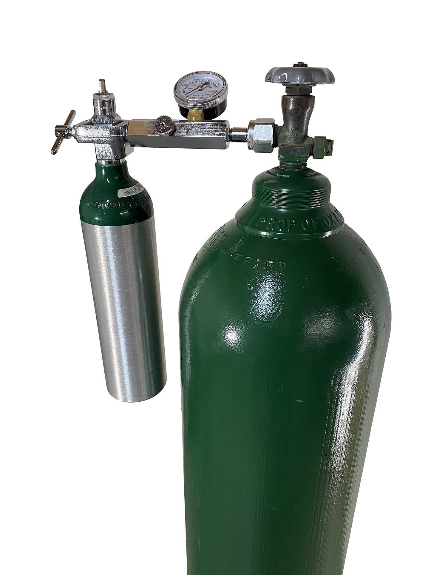 Oxygen Transfill Transfiller Adaptor CGA540 to CGA870 with Bleed Valve Medical Dental Aviation