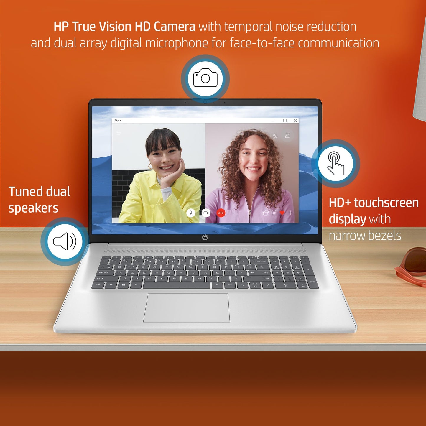 Hp 17 Business Laptop Computer, 17.3 Hd+ Touchscreen, Amd Ryzen 5 7530U, 32 Gb Ram, 1 Tb Ssd, Wi-Fi 6, Bluetooth, Hdmi, Brightvi