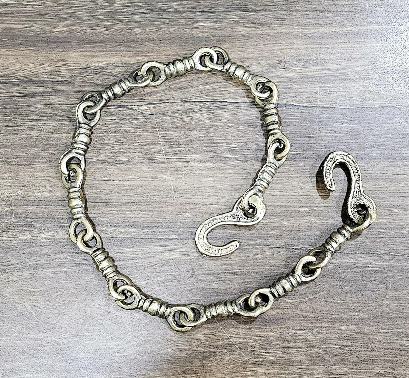 Esplanade Brass Chain With Hooks For Hanging Bell Diya - 2 Feet Golden Length (24)