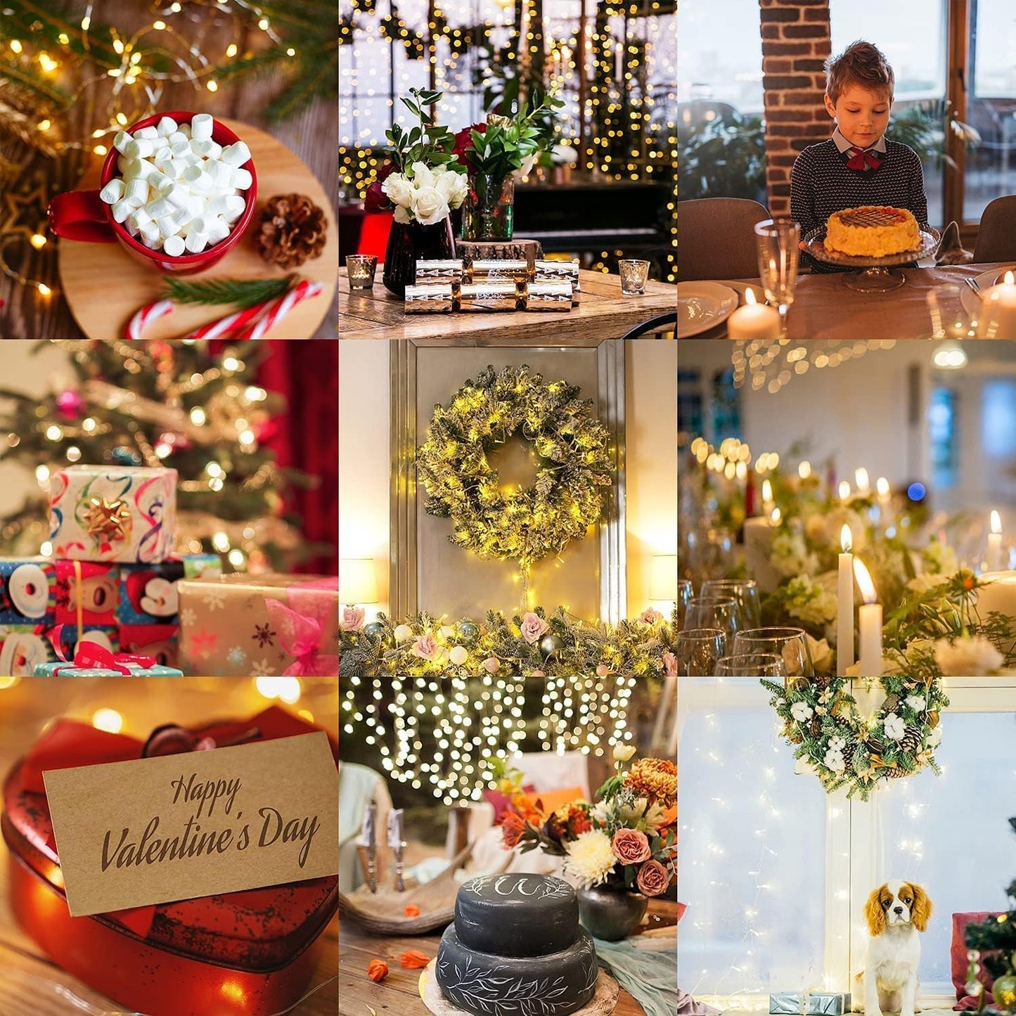 Led Fairy Lights Battery -9 Pack Led Fairy String Lights 2M/20 Leds Mini Fairy Lights With Battery Led Lighting Battery Operated Decoration For Bottle Christmas Tree Wedding Balcony Party Decoration