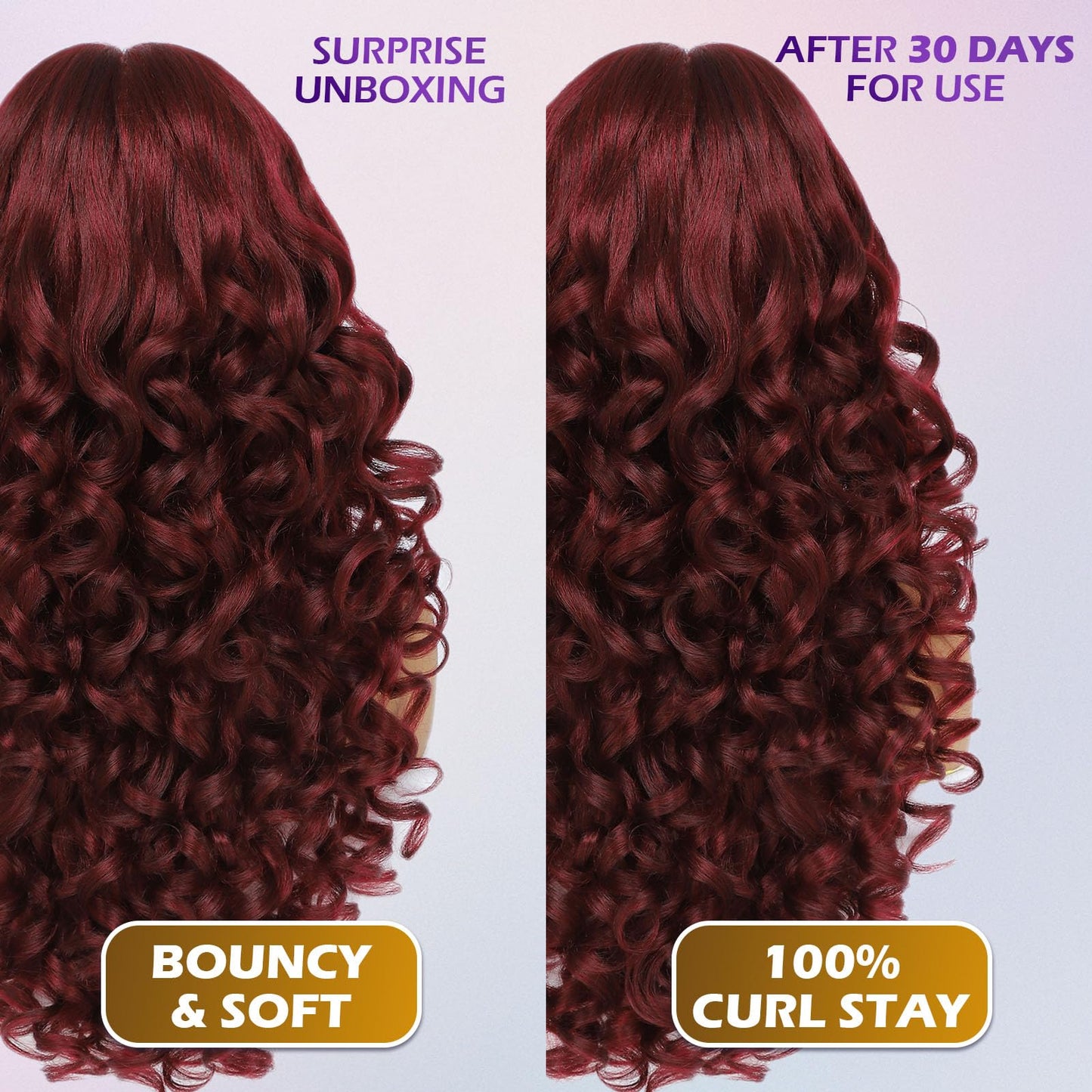 Felek Burgundy Wig Long Synthetic 13x6 Lace Front Wigs for Black and White Women Red Loose Wave HD Transparent Lace Frontal Wigs