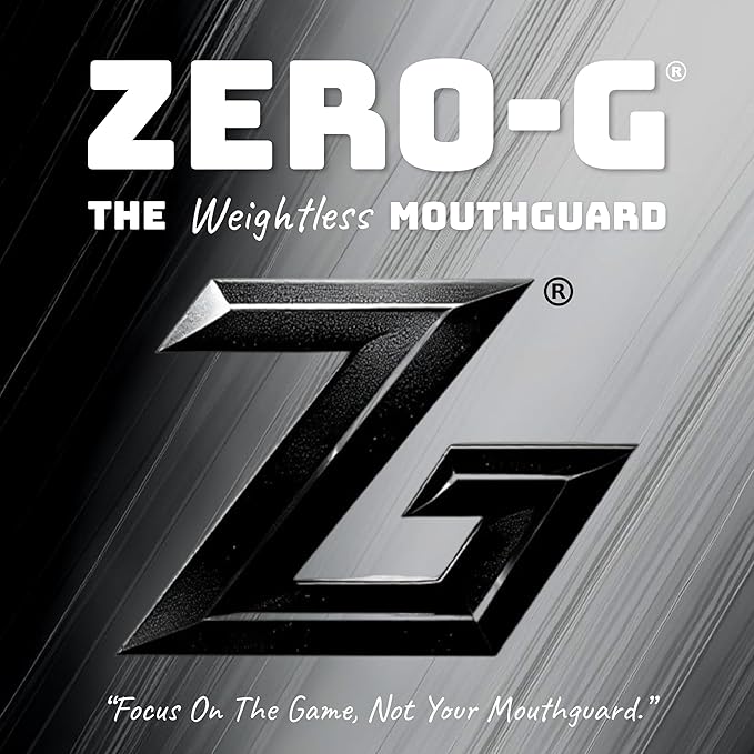 Zero-G Sports Mouthguard 1-Pack Adult Black - Adult Size - Dental Grade Custom Fit - Basketball, Football, Soccer, Baseball, Hockey, Lacrosse, Teeth Grinding