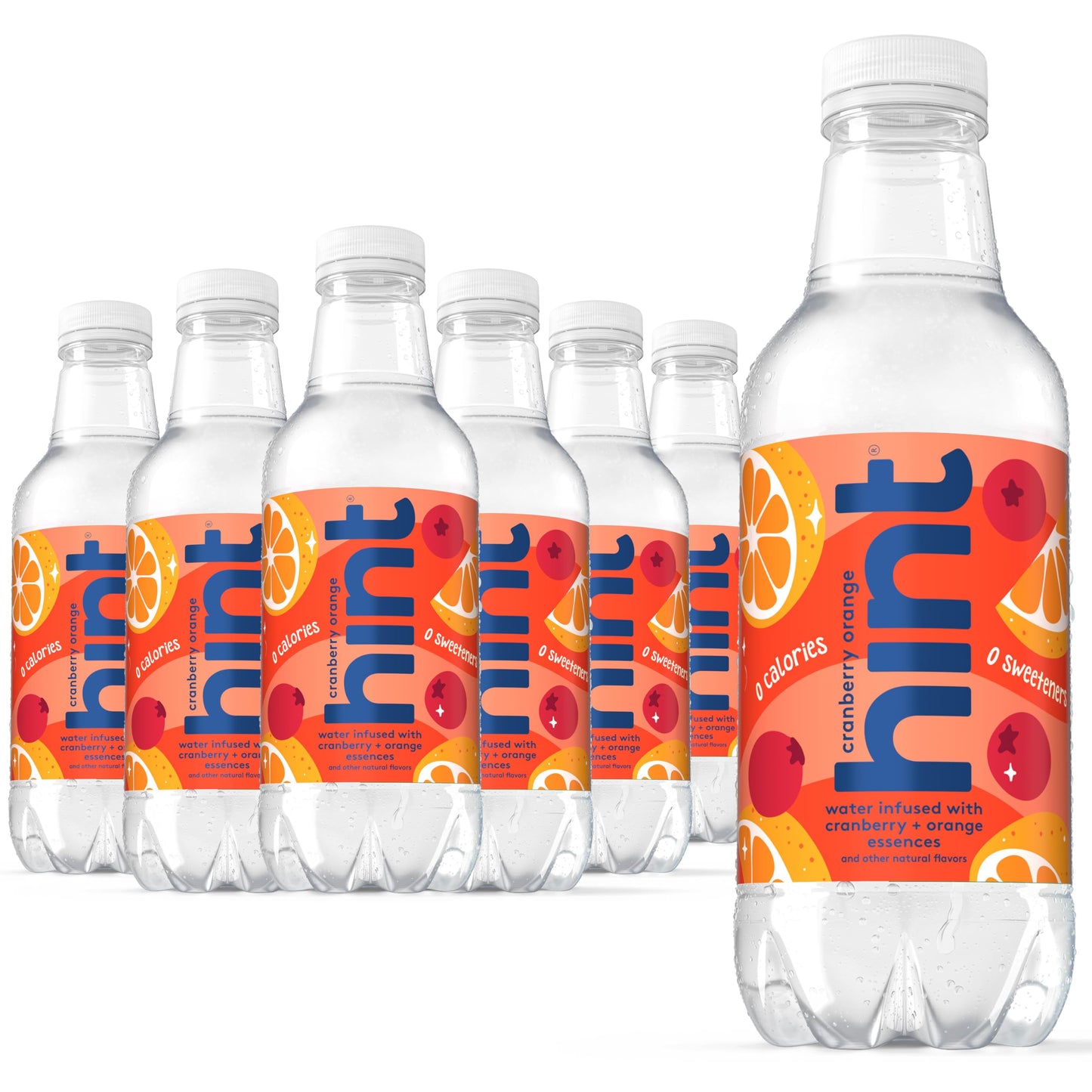 Hint Fruit-Infused Bottled Water Cranberry Orange- Sugar Free Flavored Water with Zero Calories Naturally Flavored and No Artificial Sweeteners - 16 Fl Oz (Pack of 12)