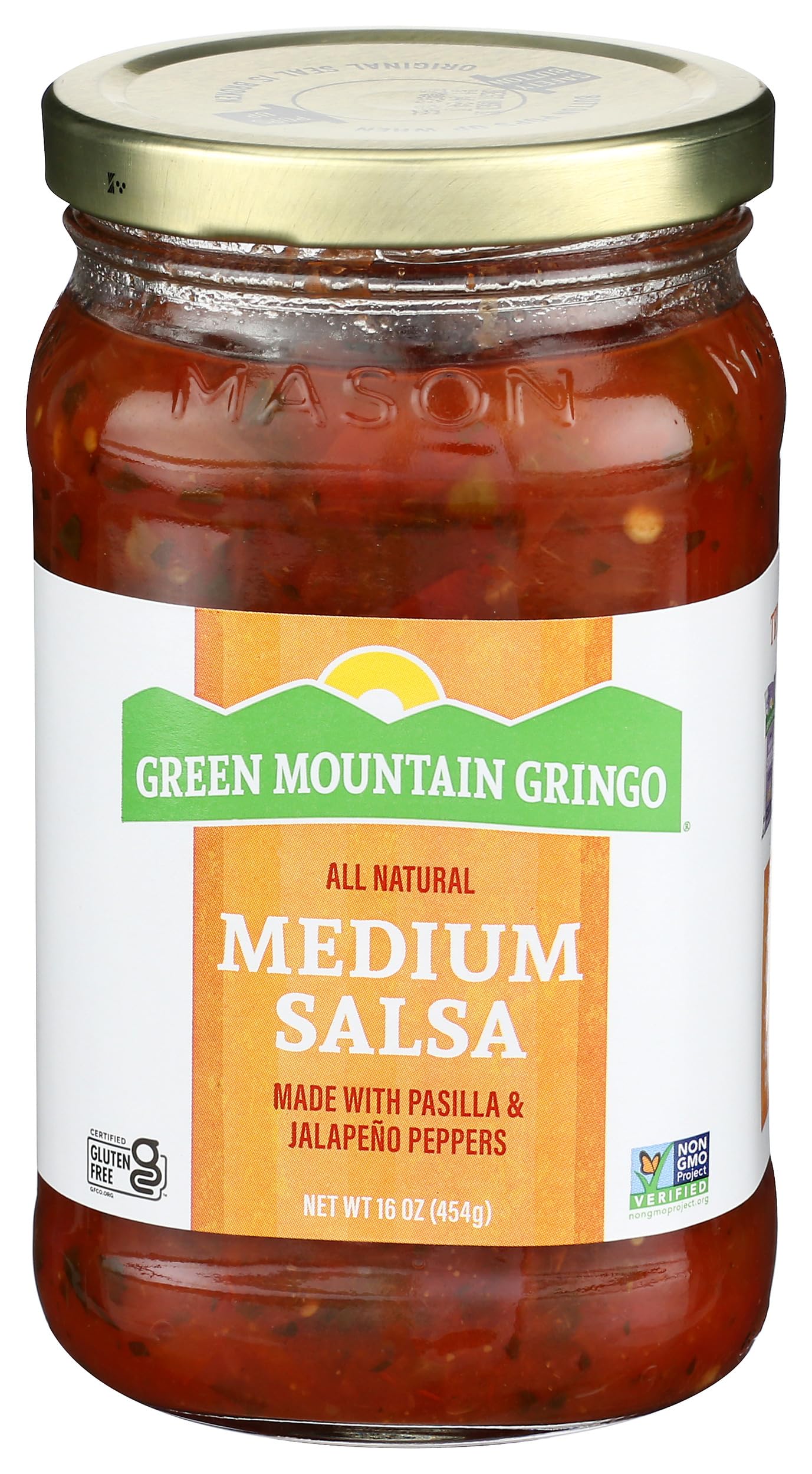 Green Mountain Gringo, Medium Salsa, 16 oz