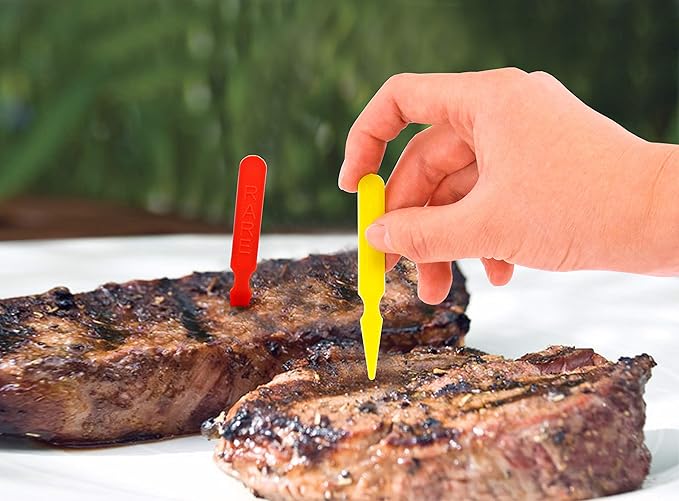 New Star Foodservice 24289 Plastic "Well" Steak Markers, Tan (Pack of 1000)