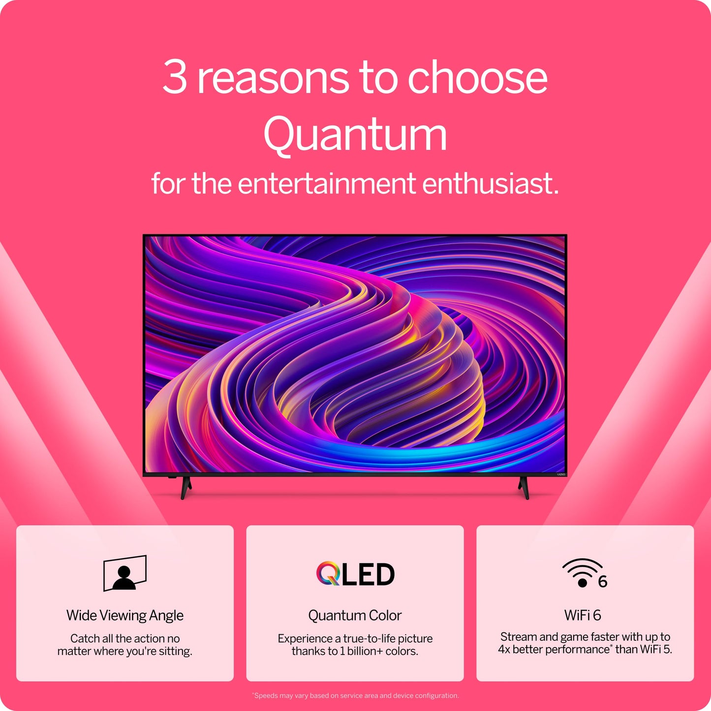 VIZIO M55Q6L4 55 in.; Class Quantum 4K QLED HDR Smart TV