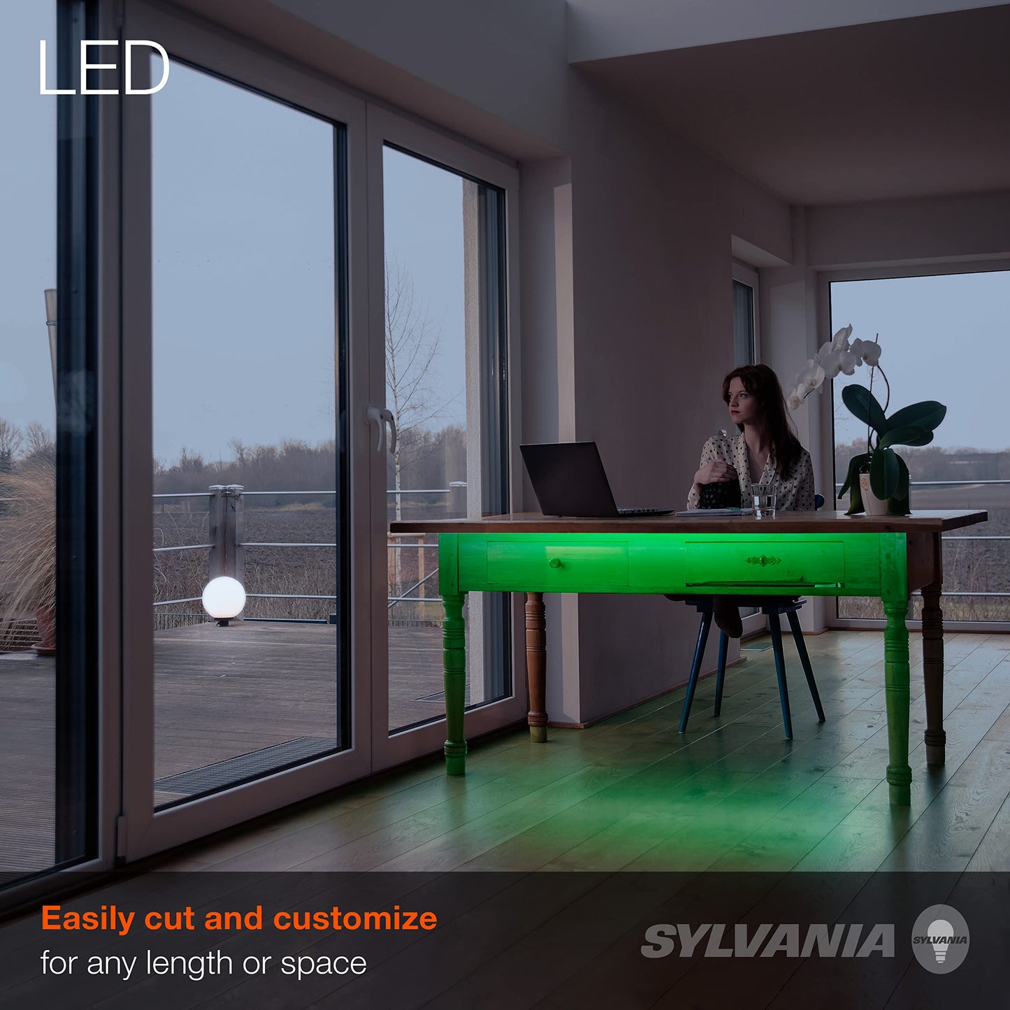 LEDVANCE SYLVANIA LED Mosaic Flexible Light Kit, 2ft RGBW Strips, Indoor Expansion Kit, Color + White, Model 65483