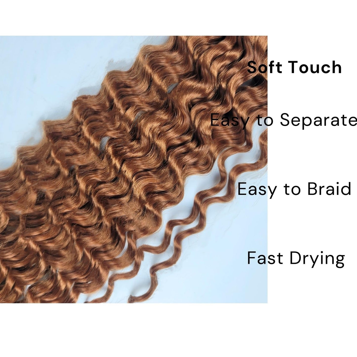 Brown Braiding Hair Pre stretched for Boho Braids Pre stretched Boho Braiding Hair
