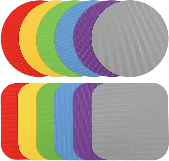 12pcs Jar Opener Gripper Pads โ Non-Slip Rubber Jar Grippers, Multi-Function Kitchen Gadget for Bottle & Lid Opening, Anti-Slip Coasters, Jar Opener for Seniors, Arthritis, Weak Hands