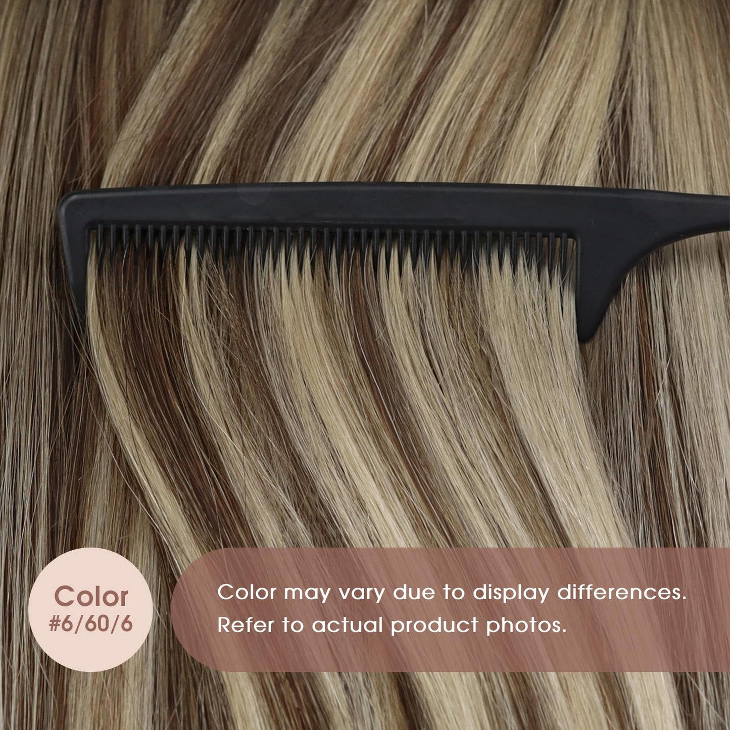 Sunny Hair Tape in Hair Extensions Real Human Hair Invisible Remy Hair Extensions Tape ins for Women Medium Brown Ombre PLatinum