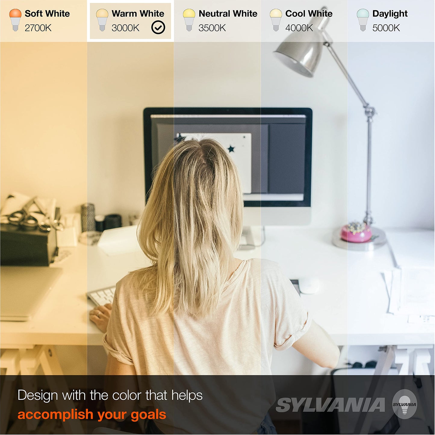 Sylvania 5 /6 Led Recessed Lighting Downlight With Trim 8.5W=65W Dimmable 675 Lumens White 3000K Wet Rated / Ul / Energy Star - 4 Pack (62023)
