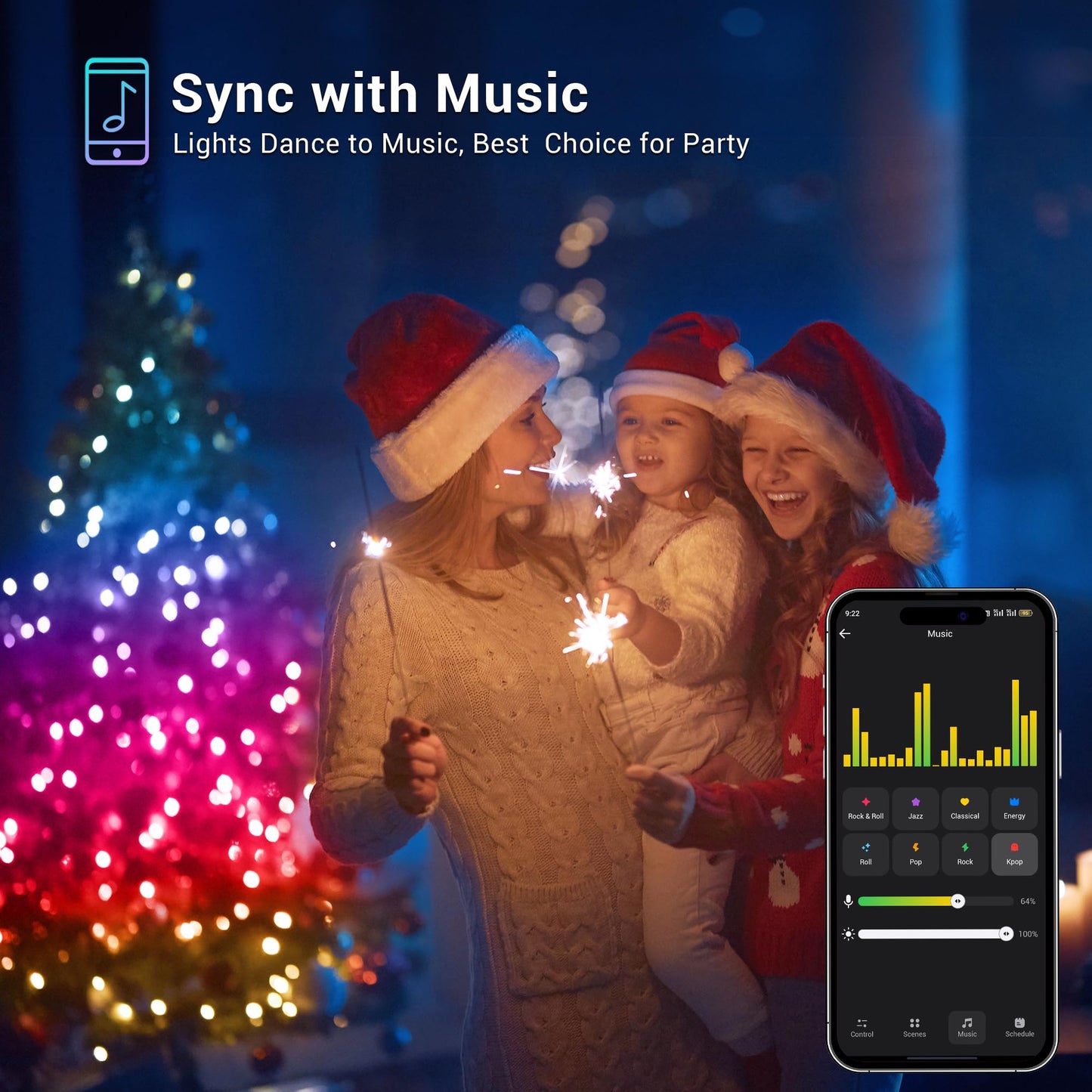 Brizled Pro Smart Christmas Lights, 200 Led Rgb Color Changing, 66Ft App Controlled, Works With Alexa & Google Home