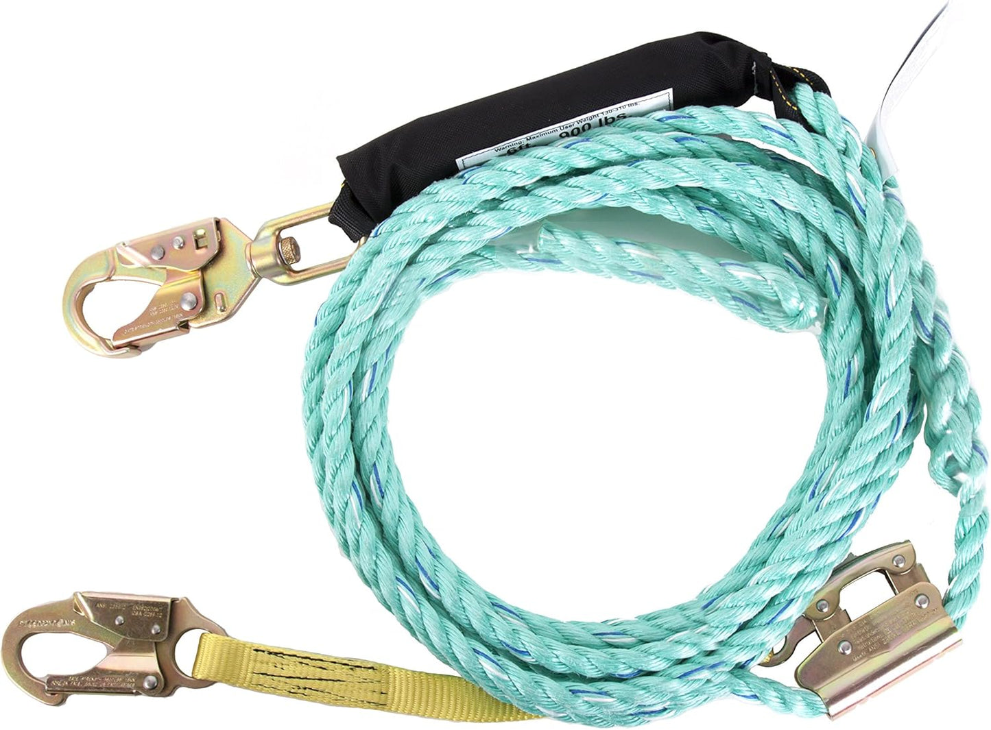 Guardian 01327 VLA-150 Poly Steel Vertical Lifeline Assembly, 150-Foot