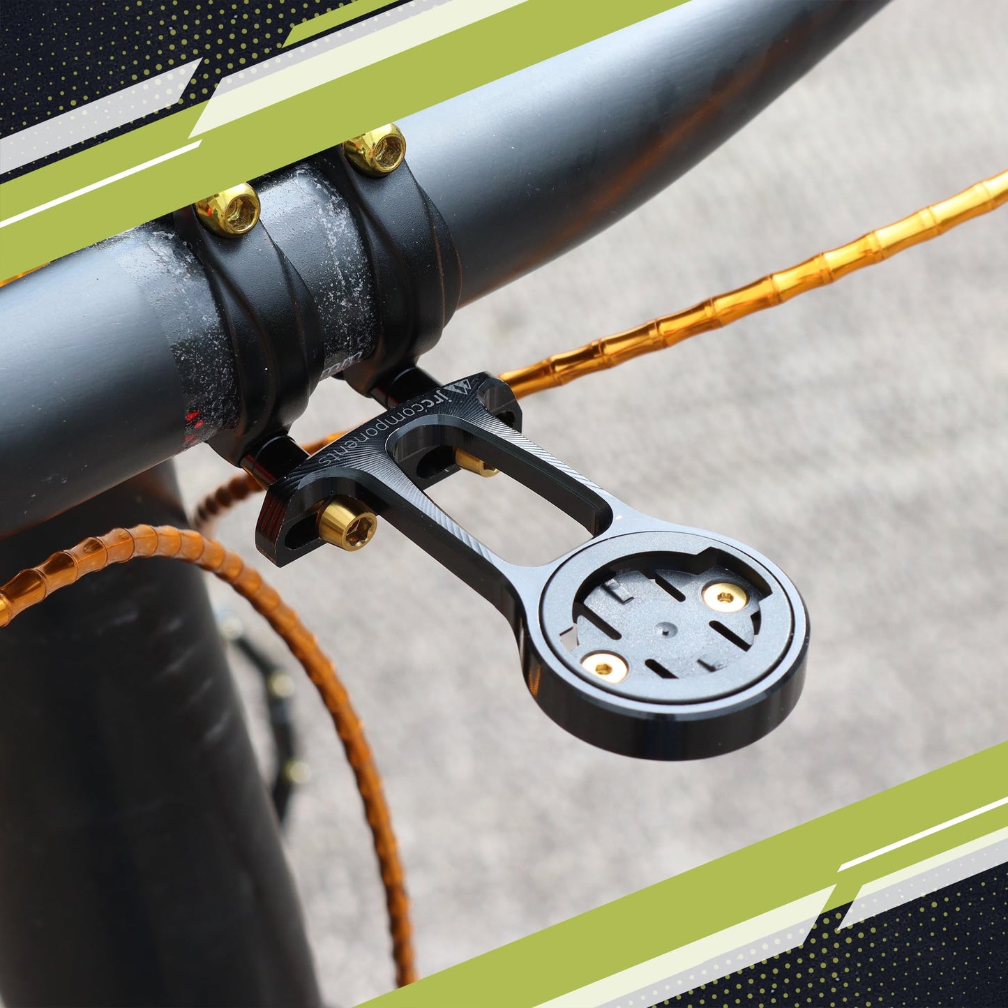 Jrc Components Wahoo Elemnt Stem Mount - Premium And Stealth Options For Bicycle