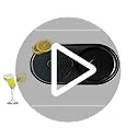 KKJCXY Bar Glass Rimmer – All-in-One Margarita Salt Rimmer Set for Cocktails, Salt and Sugar Rimmer Tray for Drinks – Drin...