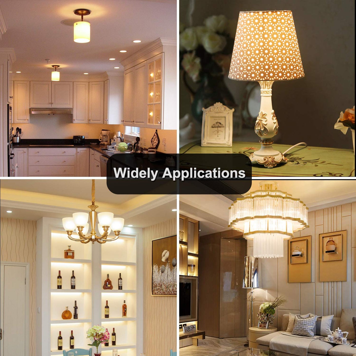 YUIIP G9 LED Bulb Dimmable 6W Warm White 3000K Ceramic Bi-pin Base, 530LM, 6 Pack