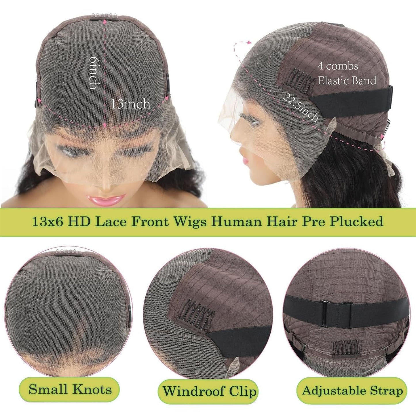 12 Inch Bob Wig Human Hair Short Body Wave Lace Front Wigs Human Hair 13x6 HD Lace Front Wigs Human Hair 200 Density Glueless Bo