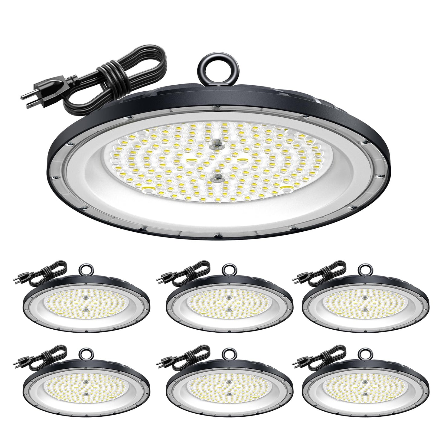 AIKVSXER High Bay Lights UFO Led Light 200W LED Shop Lights 6000K IP65 Commercial Bay Lighting Fixture 30000 LM Super UFO Bright