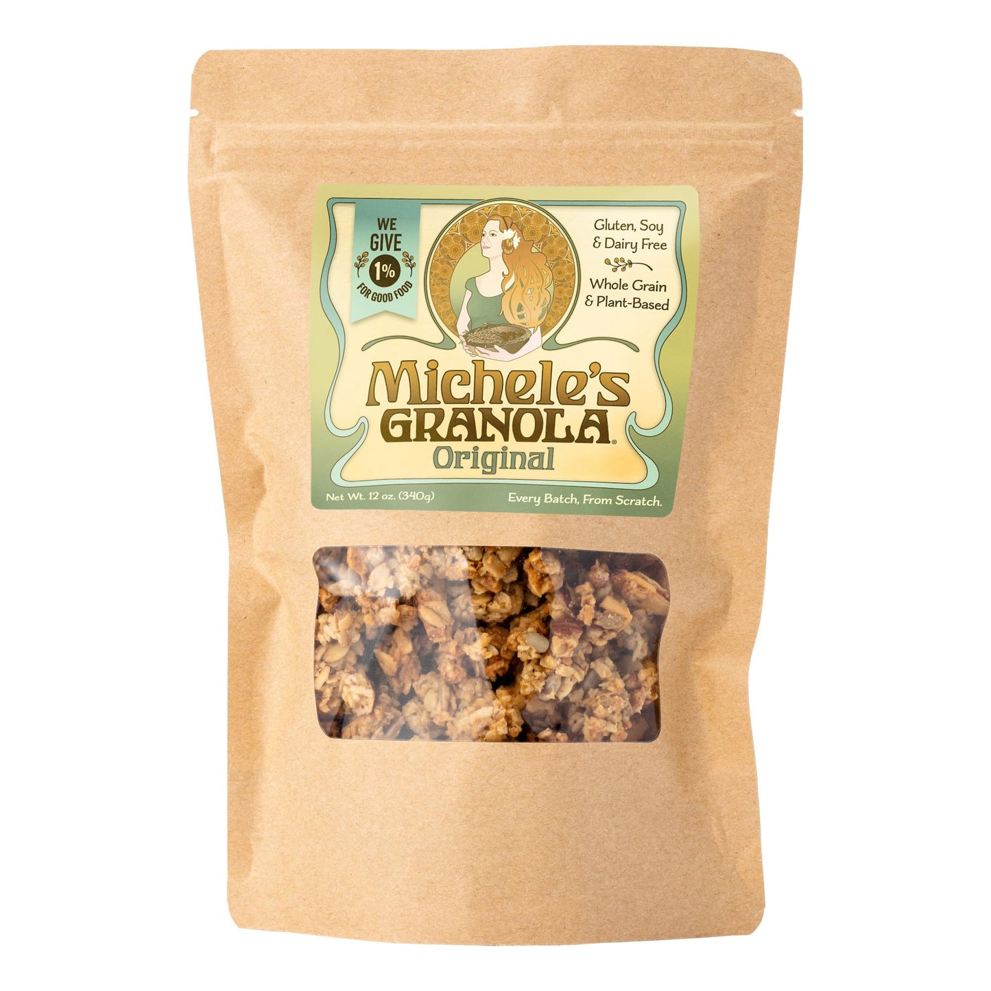 Micheles Granola - Original - Handmade Non-GMO Whole Grain Oats - Free of Gluten, Soy, Wheat, & Dairy