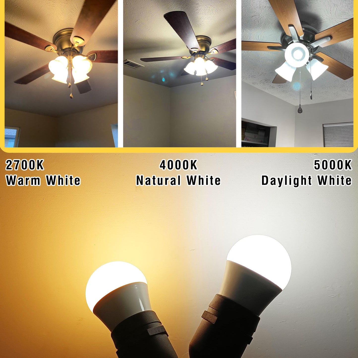 E12 Led Candelabra Bulb 100Watt Equivalent 4000K Natural White E12 A19 Led Ceiling Fan Light Bulbs A60 Globe Shape For Chandelier Pendant Wall Sconces Lighting 9W 1000Lm Non-Dimmable 2 Pack
