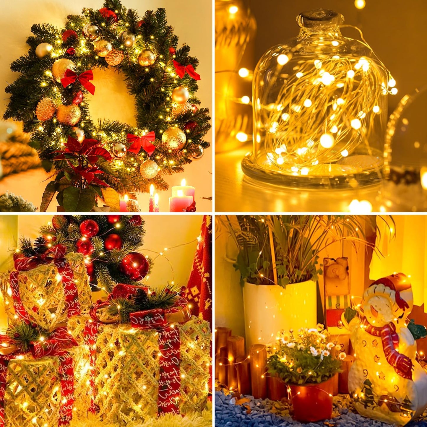 Fairdeer 6 Pack Battery Operated Fairy Lights - 20 Led Twinkle Lights, 7Ft, Warm White, Waterproof For Diy Party & Wedding Decor