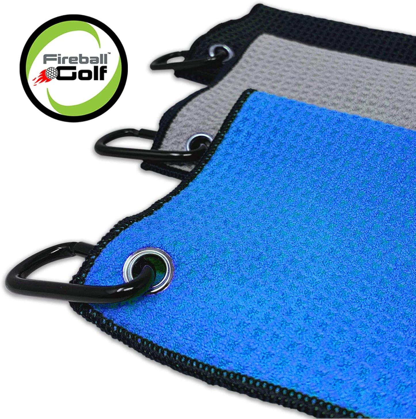 Towel Gifts and Accessories Set (Many Colors) - 3 Golf Towels, Golf Divot Tool, Ball Marker, and Golf Cleaning Brush, Golf Gifts for Men, Women, Children