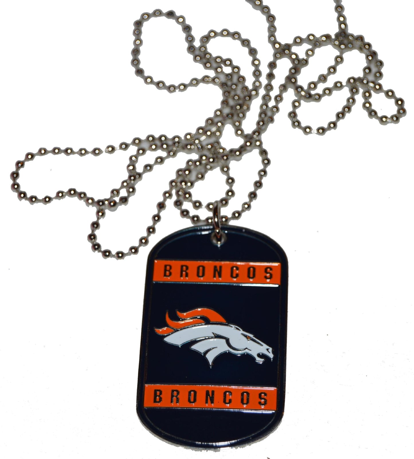 Siskiyou womens NFL Denver Broncos Dog Tag Necklace , 36-Inch