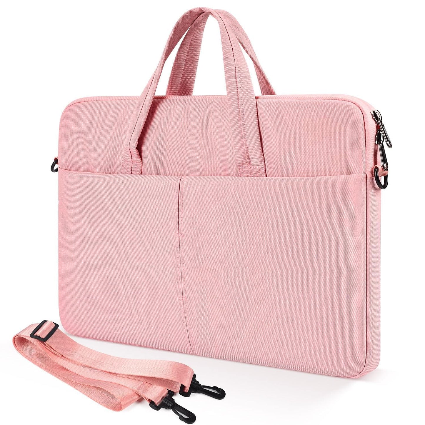 17 17.3 Inch Laptop Bag Women Men Computer Bag for HP Envy Pavilion/LG Gram/MSI/Dell Inspiron XPS/Lenovo Thinkpad/ASUS/Acer Shoulder Strap Carrying Messenger Bag Pink-New