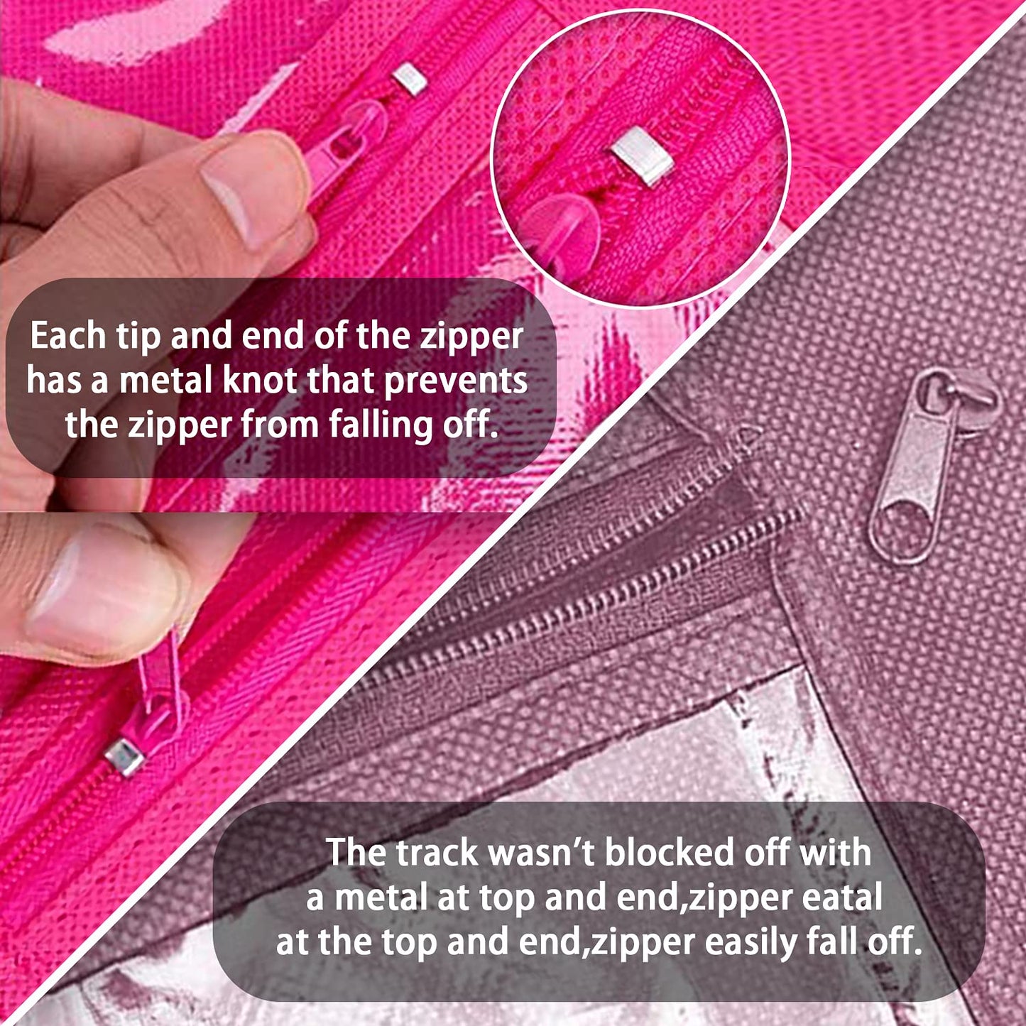 AIHOPESTO 3PCS Extra Long Wig Storage Bag with Wooden Hanger Hair Extension Storage Bag with Hanger Portable Dust-proof Portable