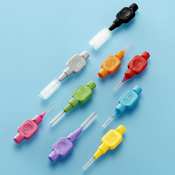 TePe Interdental Brushes Original | Size 5-0.8mm | 1 Pack of 20 Brushes (0.6 mm, Blue)