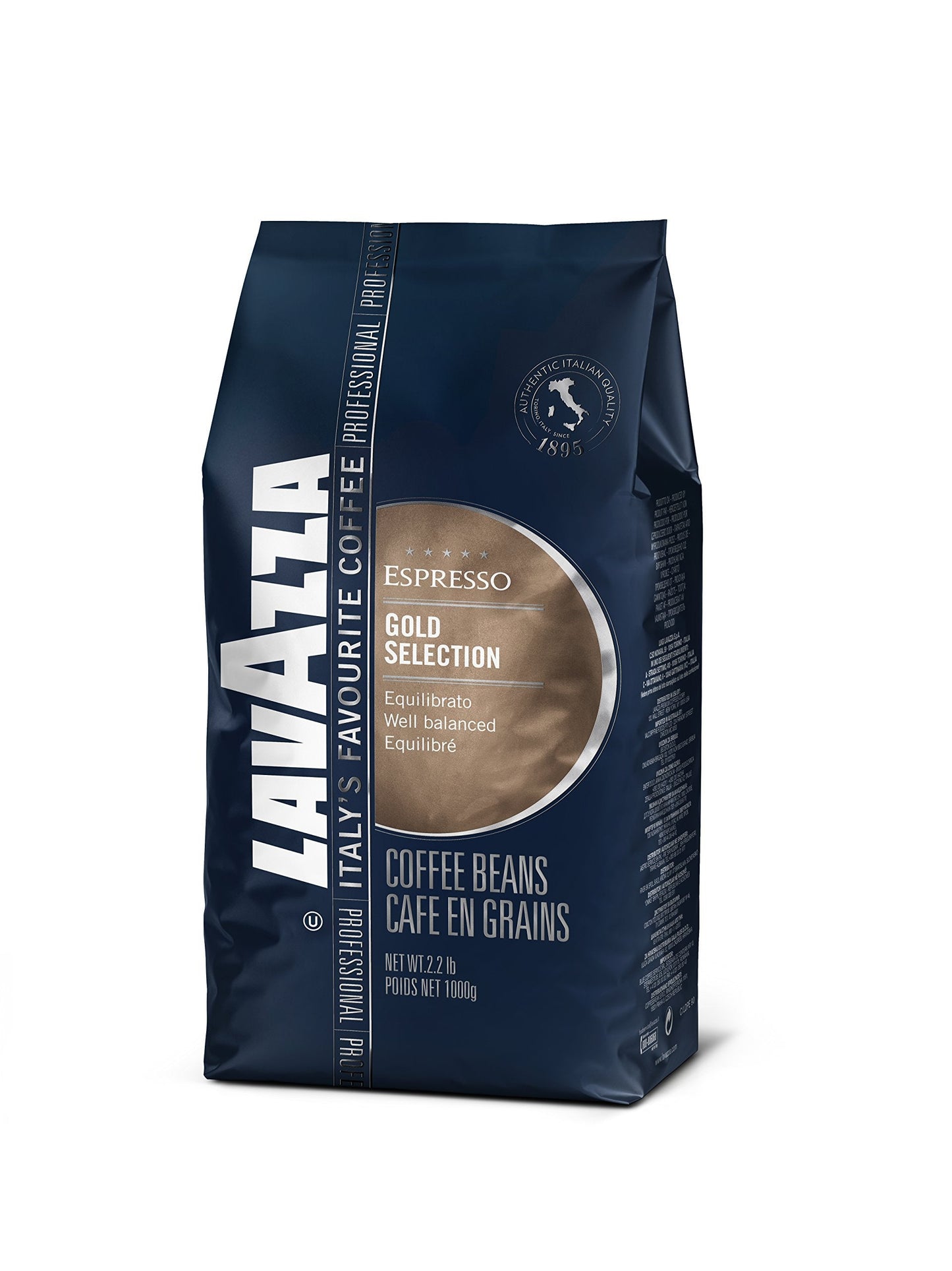 Lavazza 2850 Filtro Classico Italian Medium Roast Coffee, Whole Bean, 2.2lb Bag