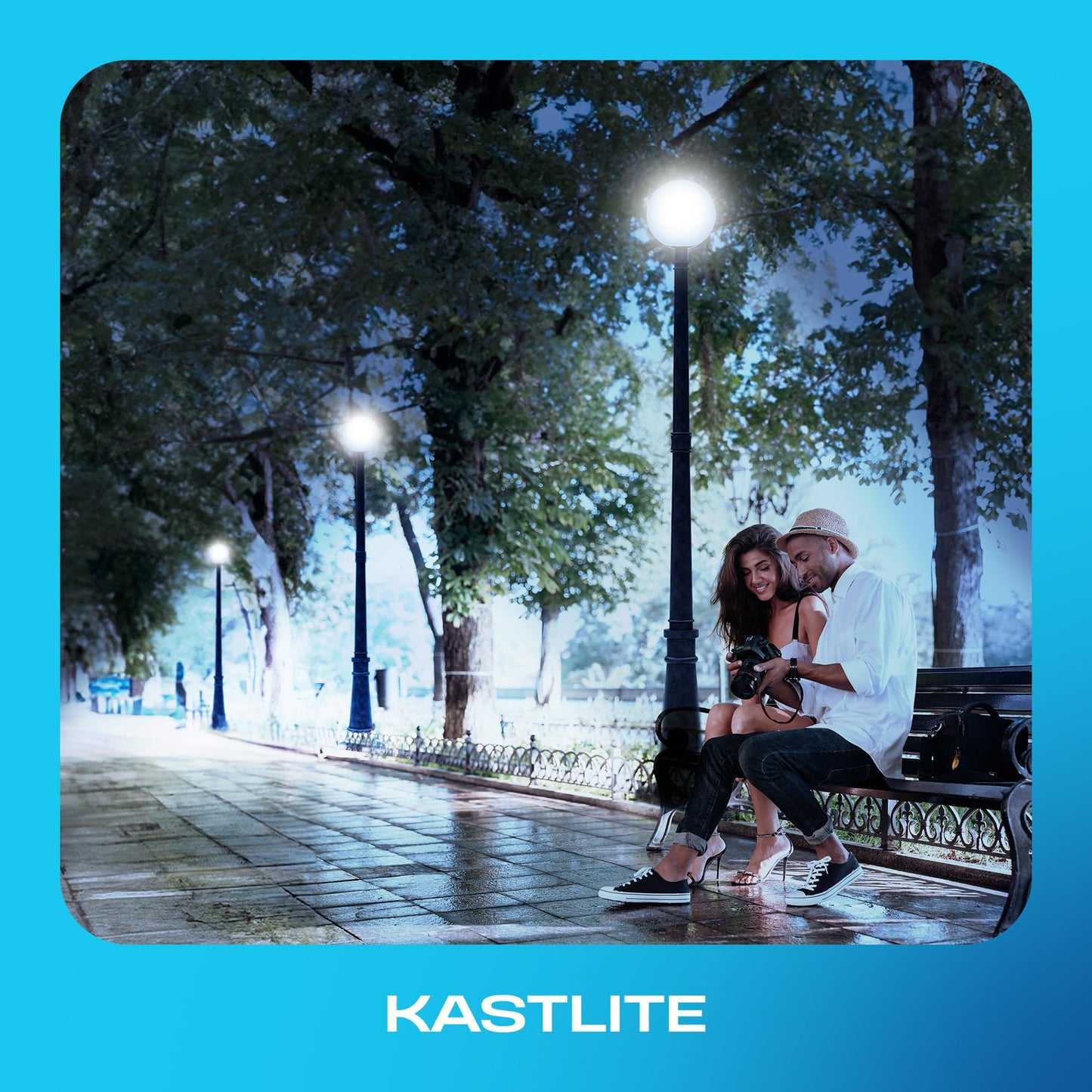 Kastlite Lamp Post Globe Combo Lighting Fixture | 12 White Acrylic Lens With Black Fitter & Twist Lock Mounting | Fits 3 Diameter Posts (Not Included) | Comes With With 5000K Led Bulb