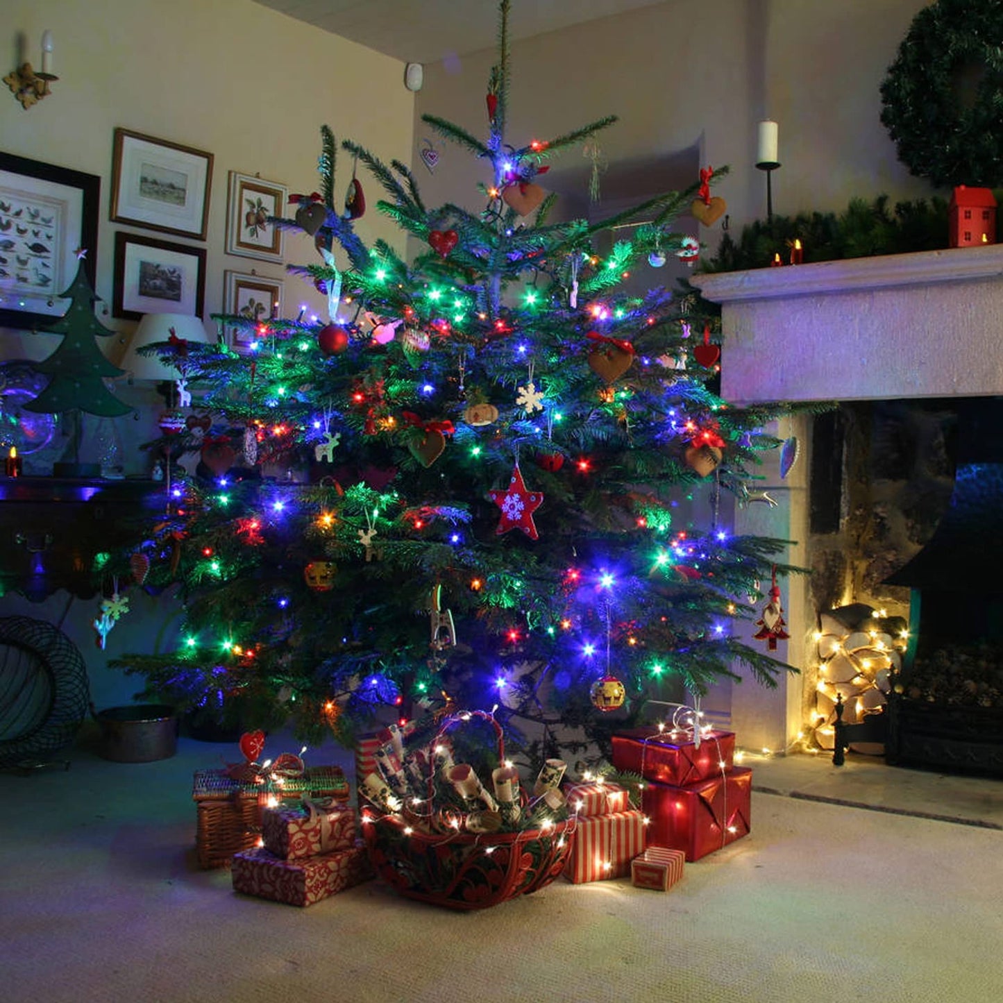 Dazzle Bright 66FT 200 LED Connectable Christmas String Lights, Waterproof, Multicolor, Model HB-300COI