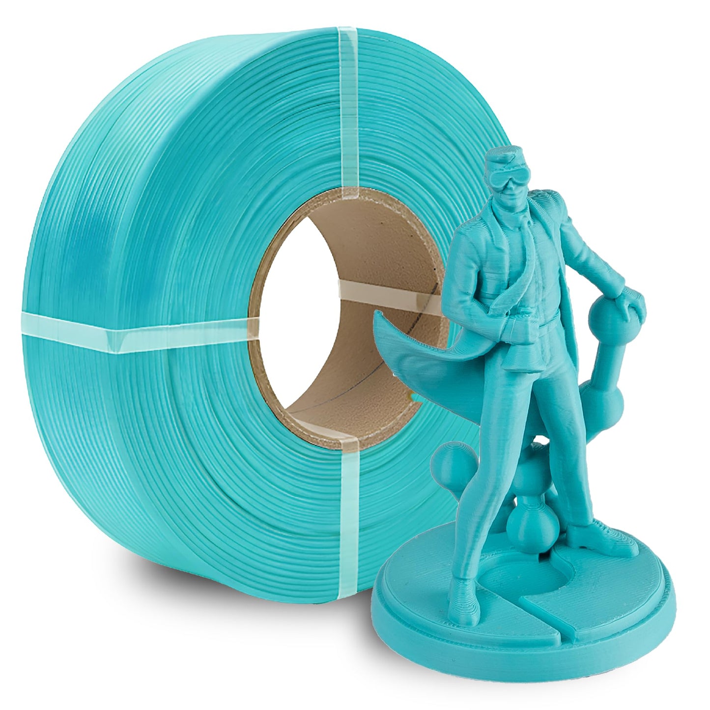 Polymaker Panchroma Refill Spool Polymaker Teal PLA 3D Printing Filament Refill, Compatible with All Reusable Spools and All Maj