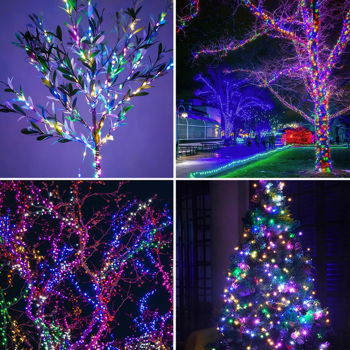 Zeluxdot 100Ft Fairy Lights, 300 Leds Waterproof Twinkle String Lights, Multicolor Copper Wire, Remote Control For Indoor/Outdoor Use