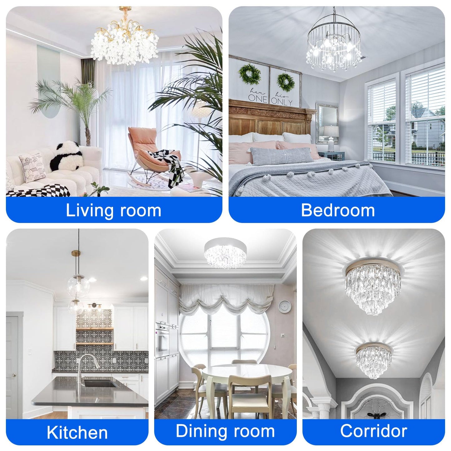 Lflampon G9 Led Light Bulbs 8W G9 Bi Pin Base Dimmable 60-80W Halogen Equivalent Daylight White 6000K 800Lm Light Bulb 360 Beam Angle Light For Chandelier Ceiling Pendant Lighting 5 Pack