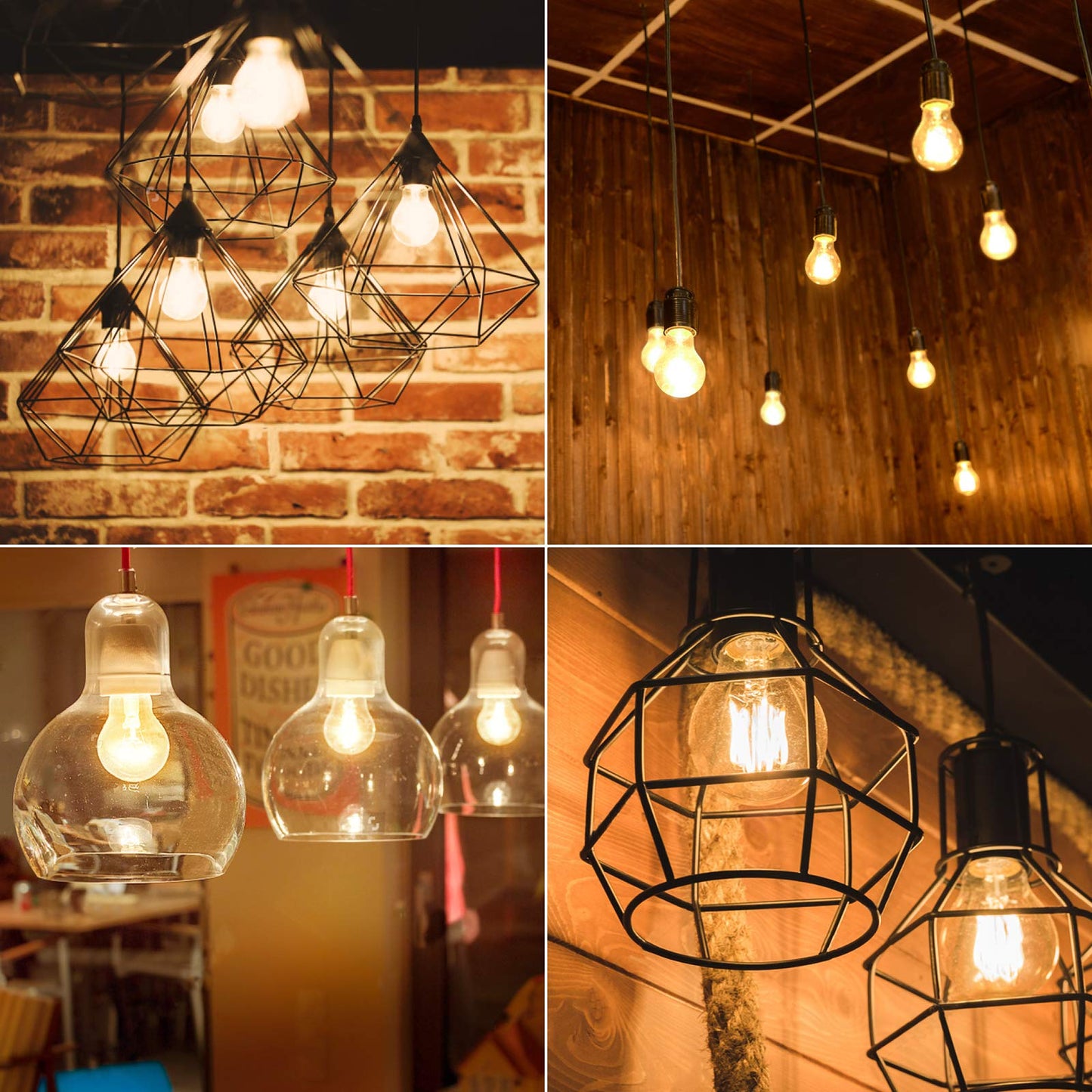 Lepro Vintage Dimmable Led Bulbs, 8W 800Lm, 60W Equivalent, A19 Shape, E26 Base, Pack Of 5, Warm White, Classic Glass