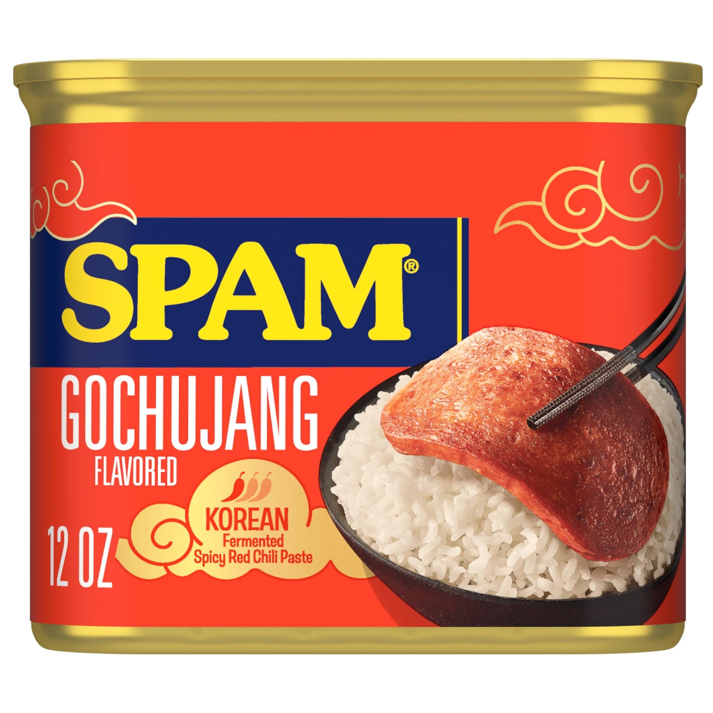 SPAM Gochujang Flavored Shelf Stable 12 oz Can (Pack of 8)